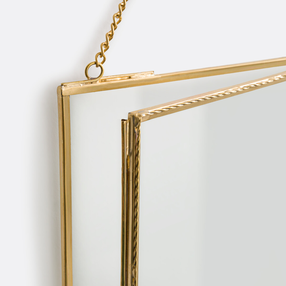 Cornice da appendere, ritorta, larghezza 21 x altezza 29,7 cm, Uyova ottone, LA REDOUTE INTERIEURS