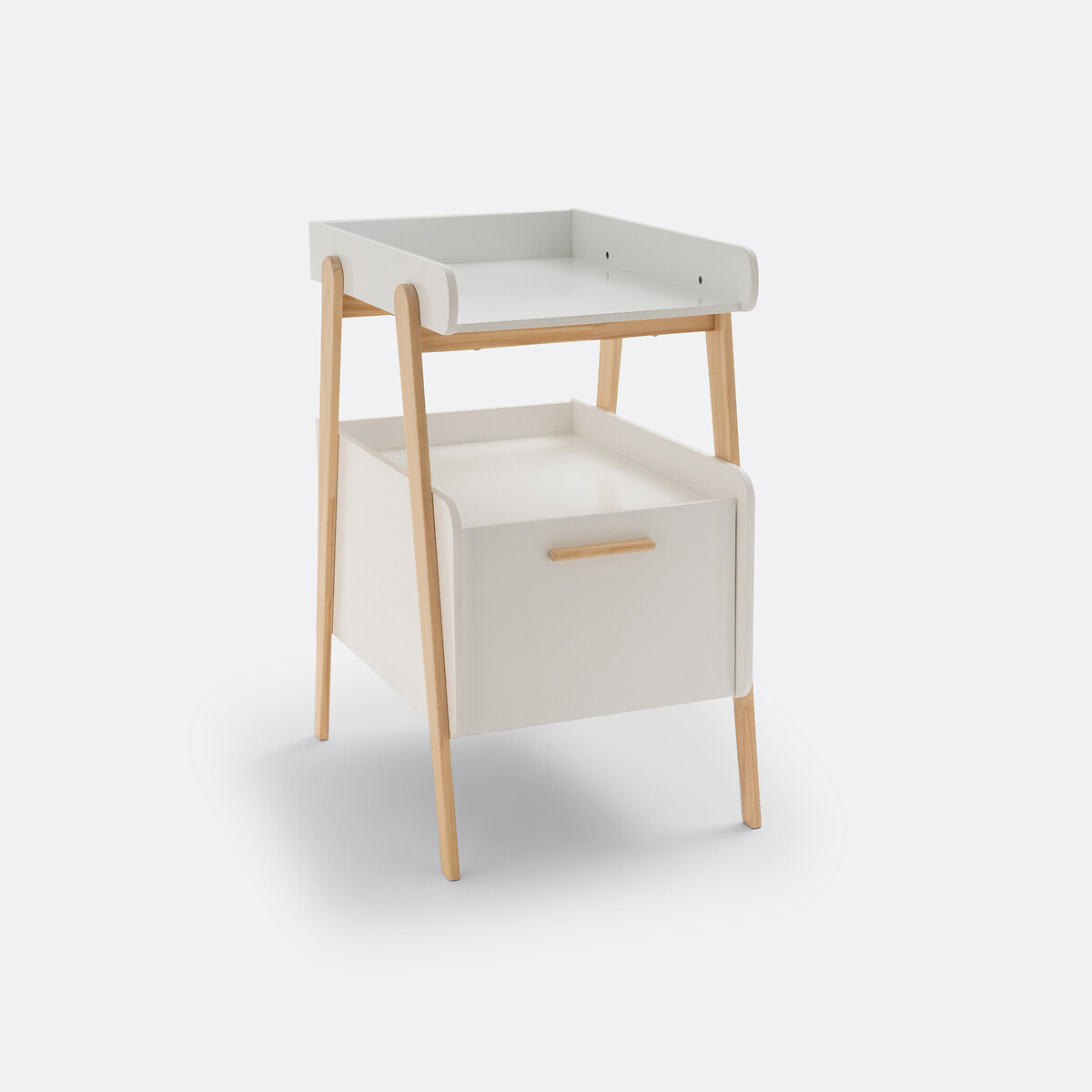 Oreade Changing Table with Drawer white/wood, LA REDOUTE INTERIEURS