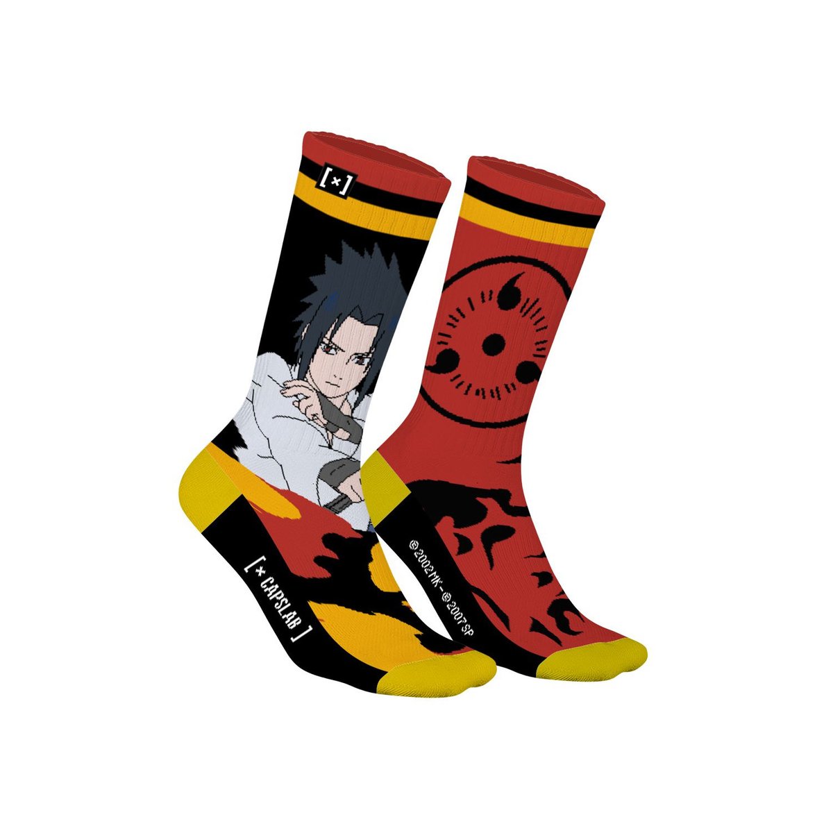 Chaussette Naruto Shippuden rouge/jaune/noir/blanc, CAPSLAB