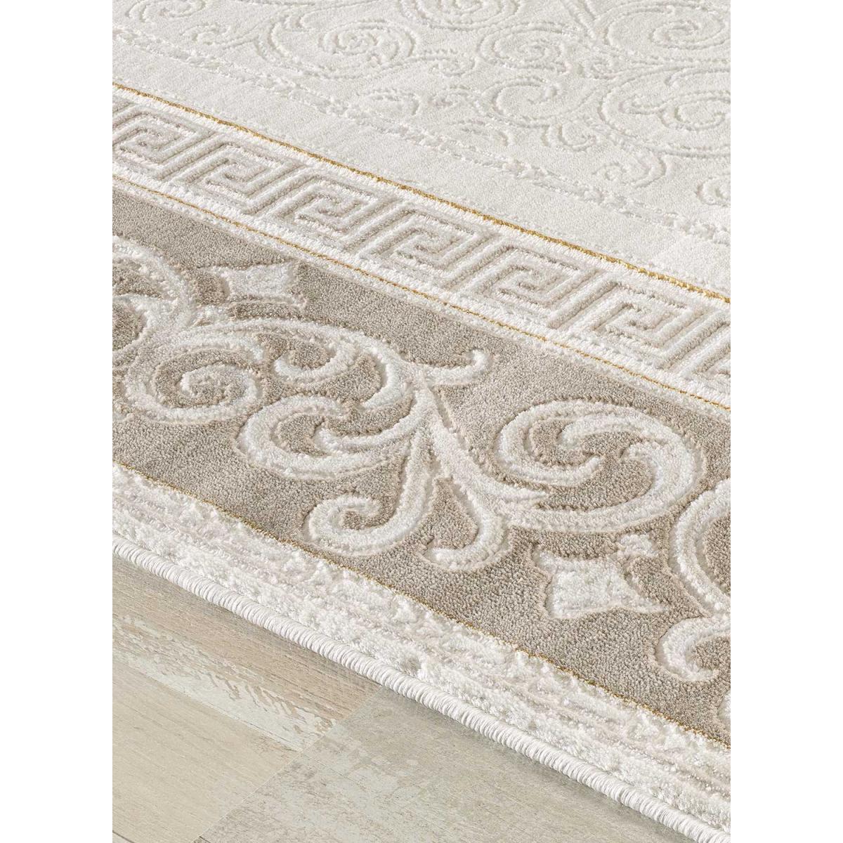 Tapis salon et chambre tissé motif simple LYN7 ASTA marron, gris, UN AMOUR DE TAPIS