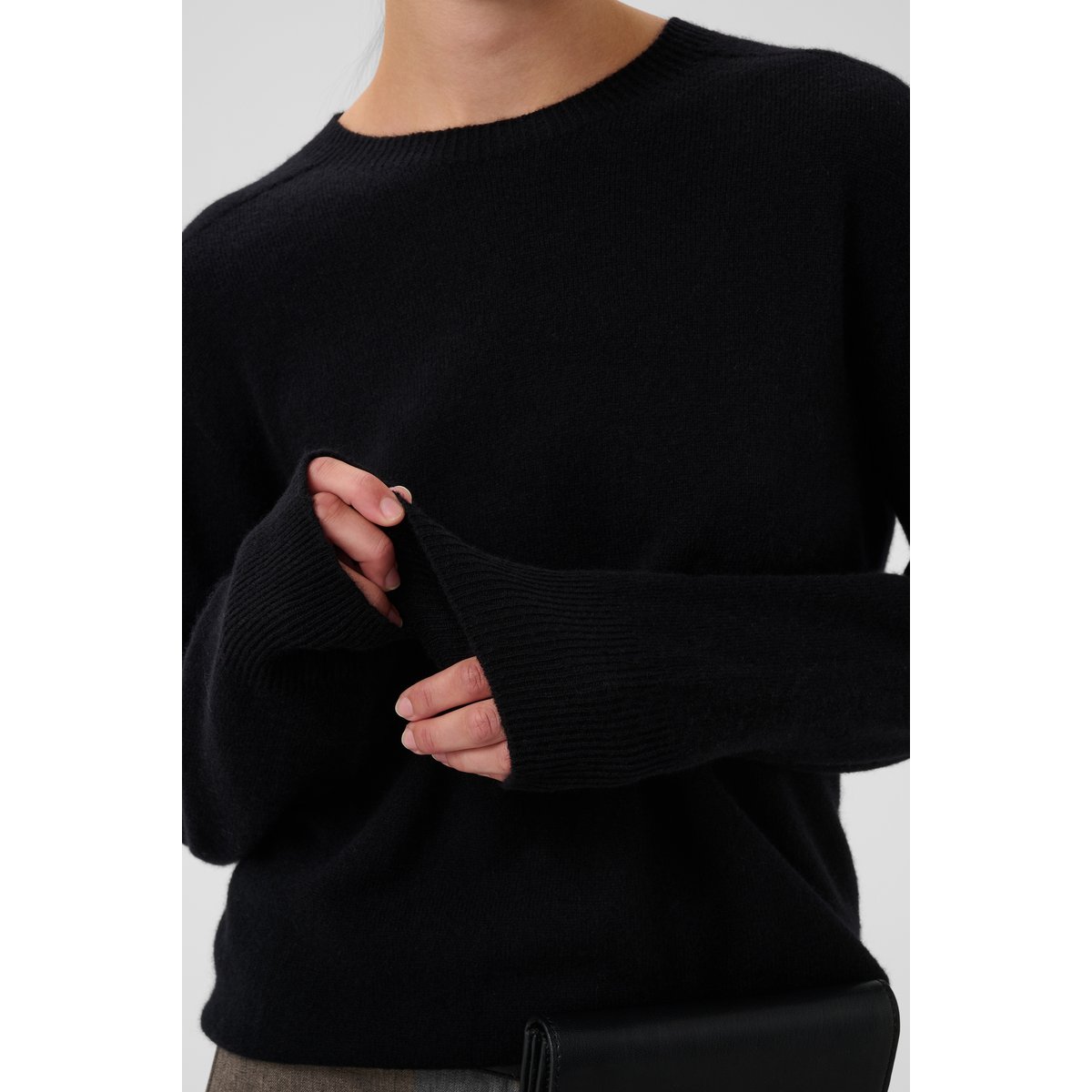 Pullover tricoté noir black, SOAKED IN LUXURY