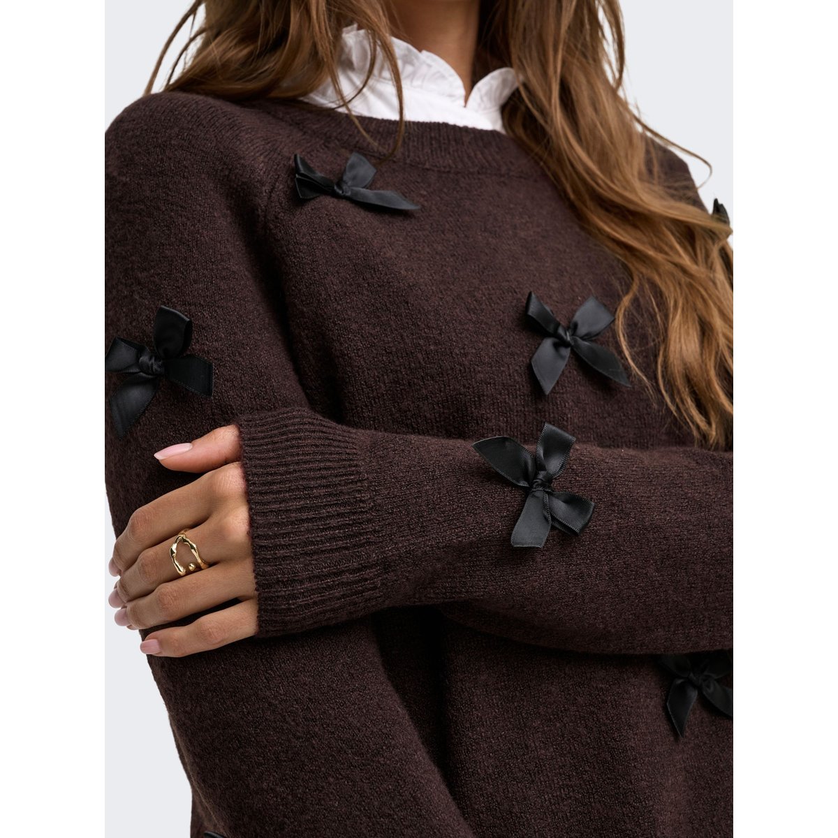 Pull En Maille marron - chocolate torte 1, ONLY