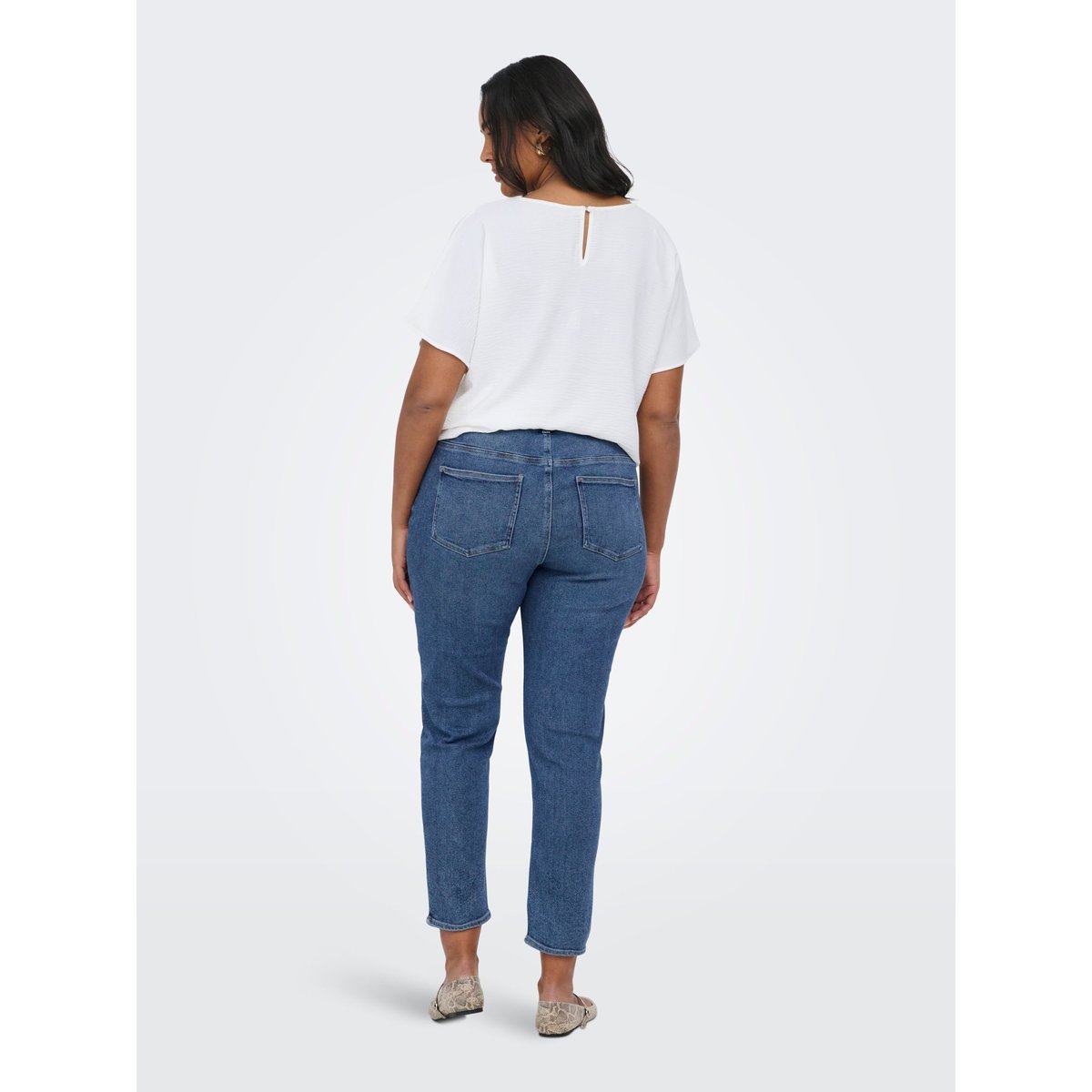 Jean Mom light blue denim, ONLY CARMAKOMA