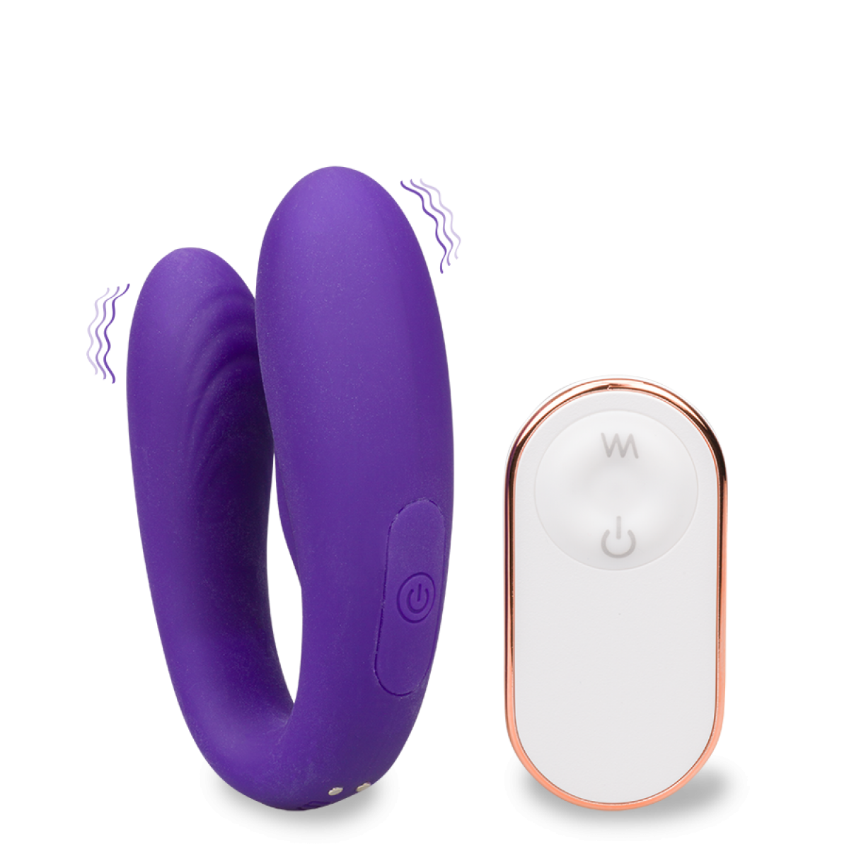 Vibromasseur puissant de couple télécommandé Arrow violet foncé, LOVE AND VIBES