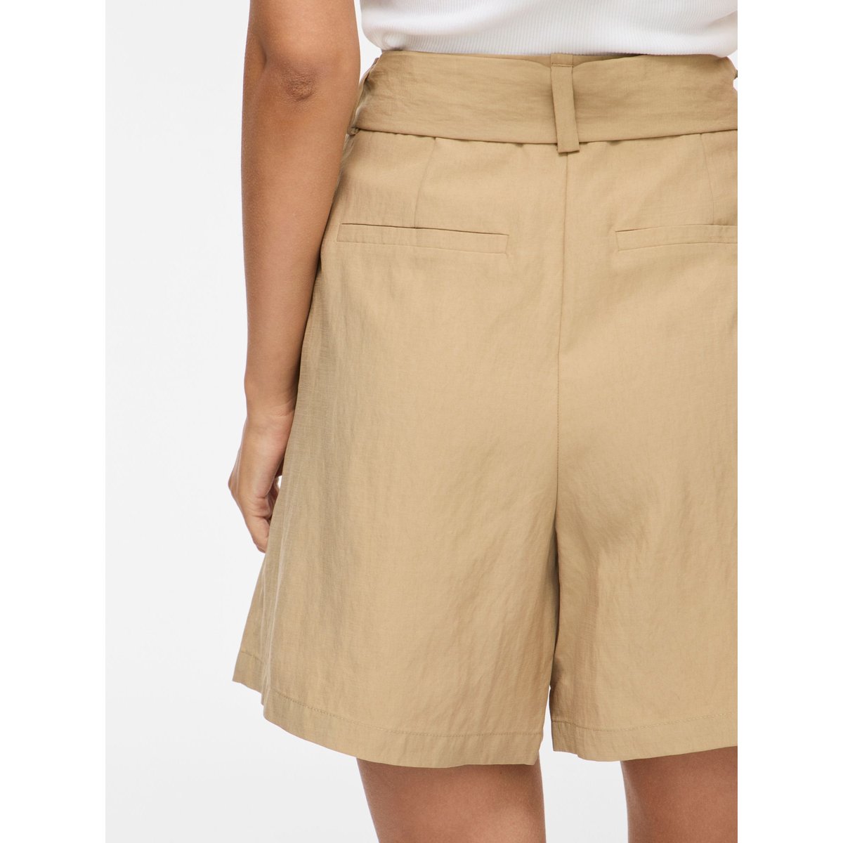 Short À Taille Haute blanc - travertine1, VILA