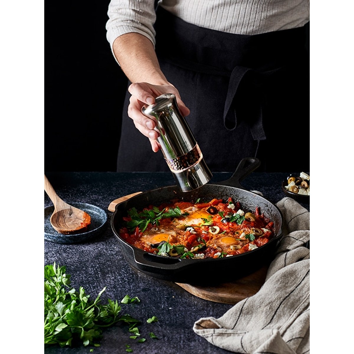 Moulin à poivre électrique en ABS 14 cm ZELI inox, PEUGEOT