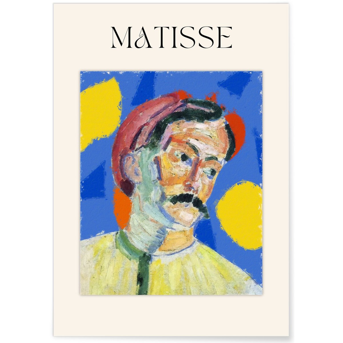 Poster Matisse - Portrait au béret blanc, L'AFFICHERIE