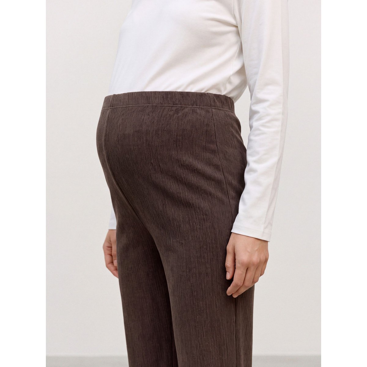 Pantalon Classique marron - hot fudge 1, MAMA LICIOUS