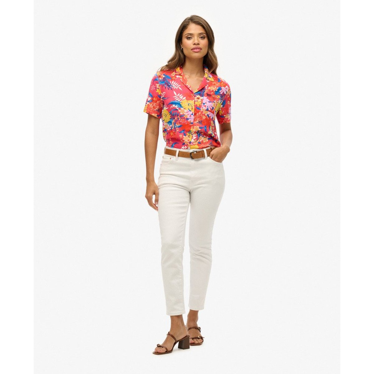 Chemise Beach Resort rose anémone, SUPERDRY