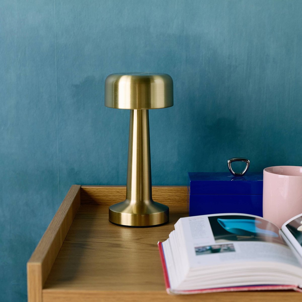 Lampe de table intérieur LED métal doré Ø9cm DAVID or, SWEEEK