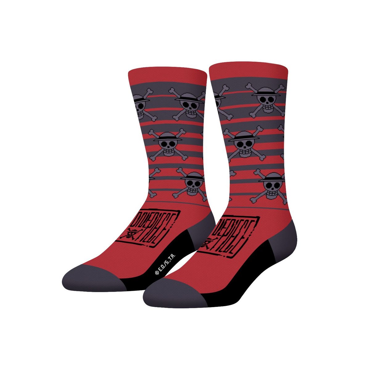 Lot De 4 Chaussette One Piece noir/gris/rouge/beige, FREEGUN