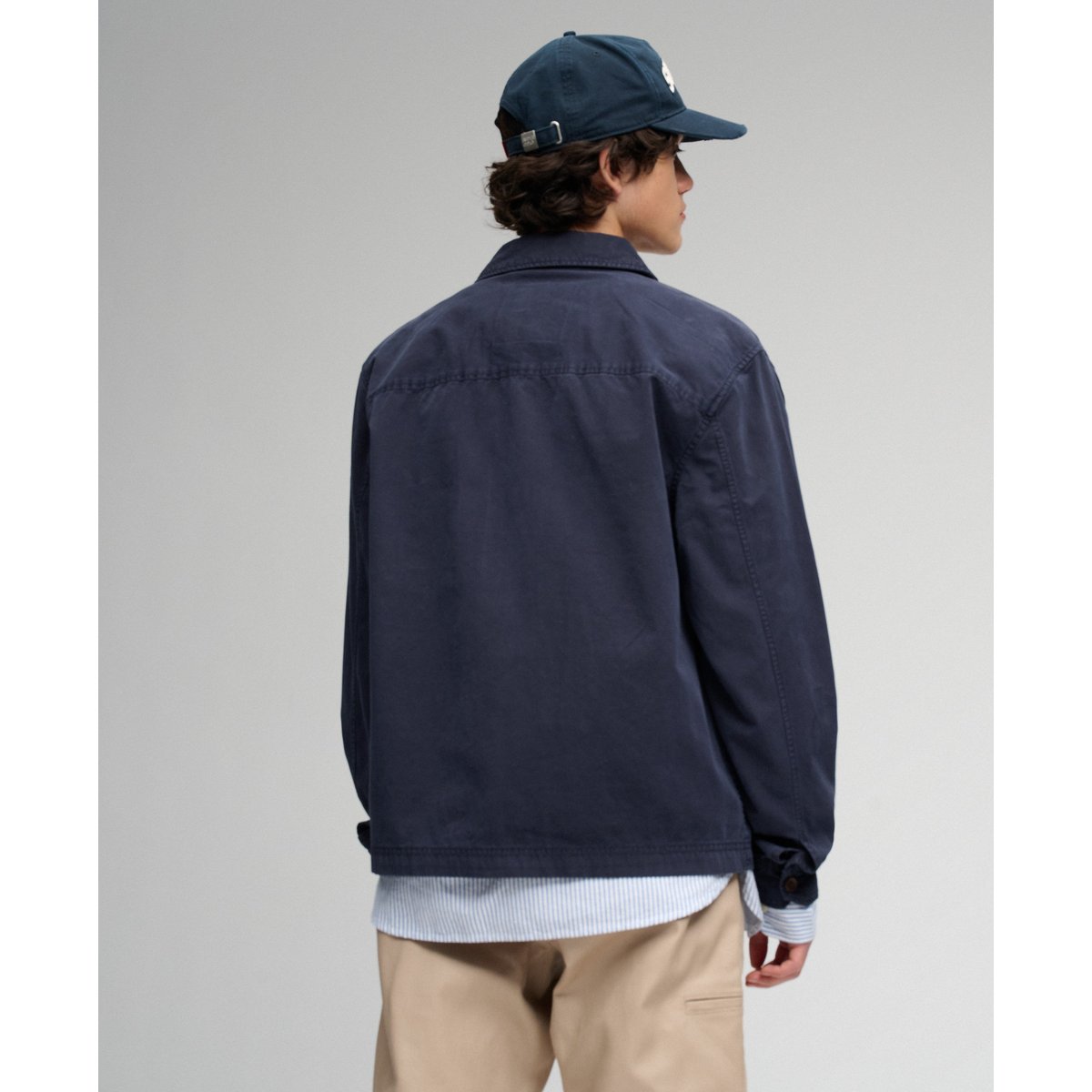 Veste Harrington Preppy Légère Coupe Décontractée bleu marine intense, SUPERDRY