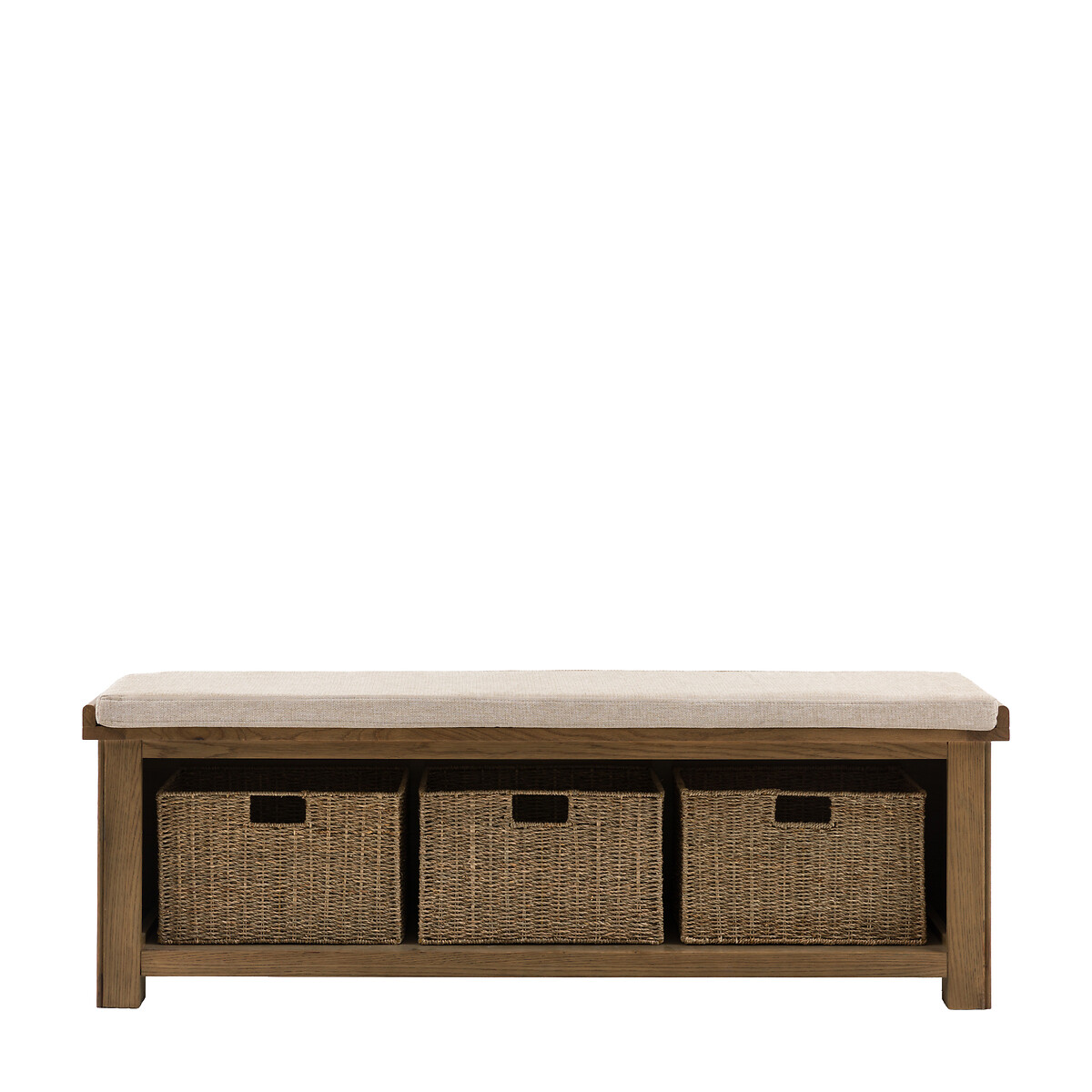 Toledo Oak Hallway Bench natural oak, SO'HOME