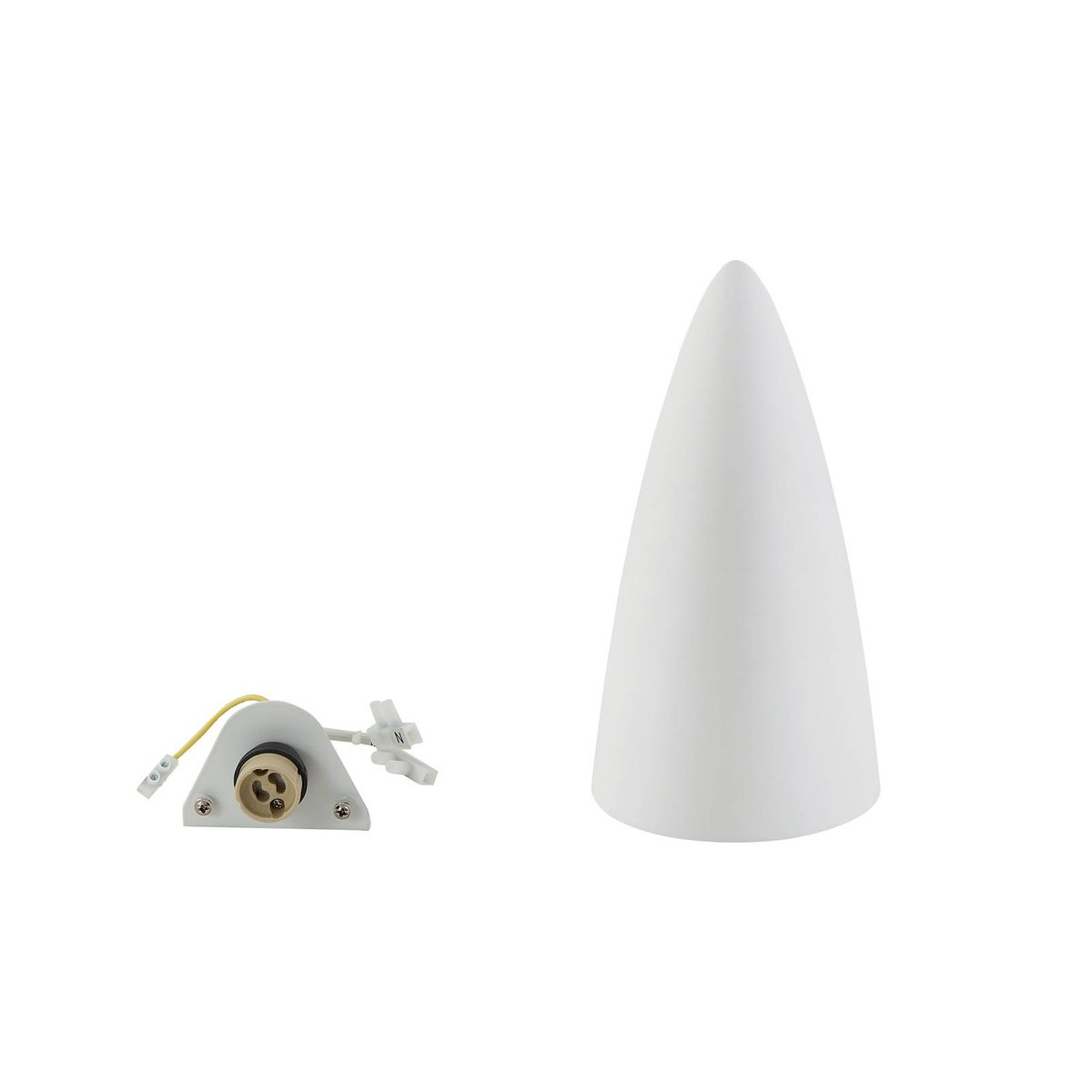 Applique en plâtre moderne, Pascali blanc, LINDBY