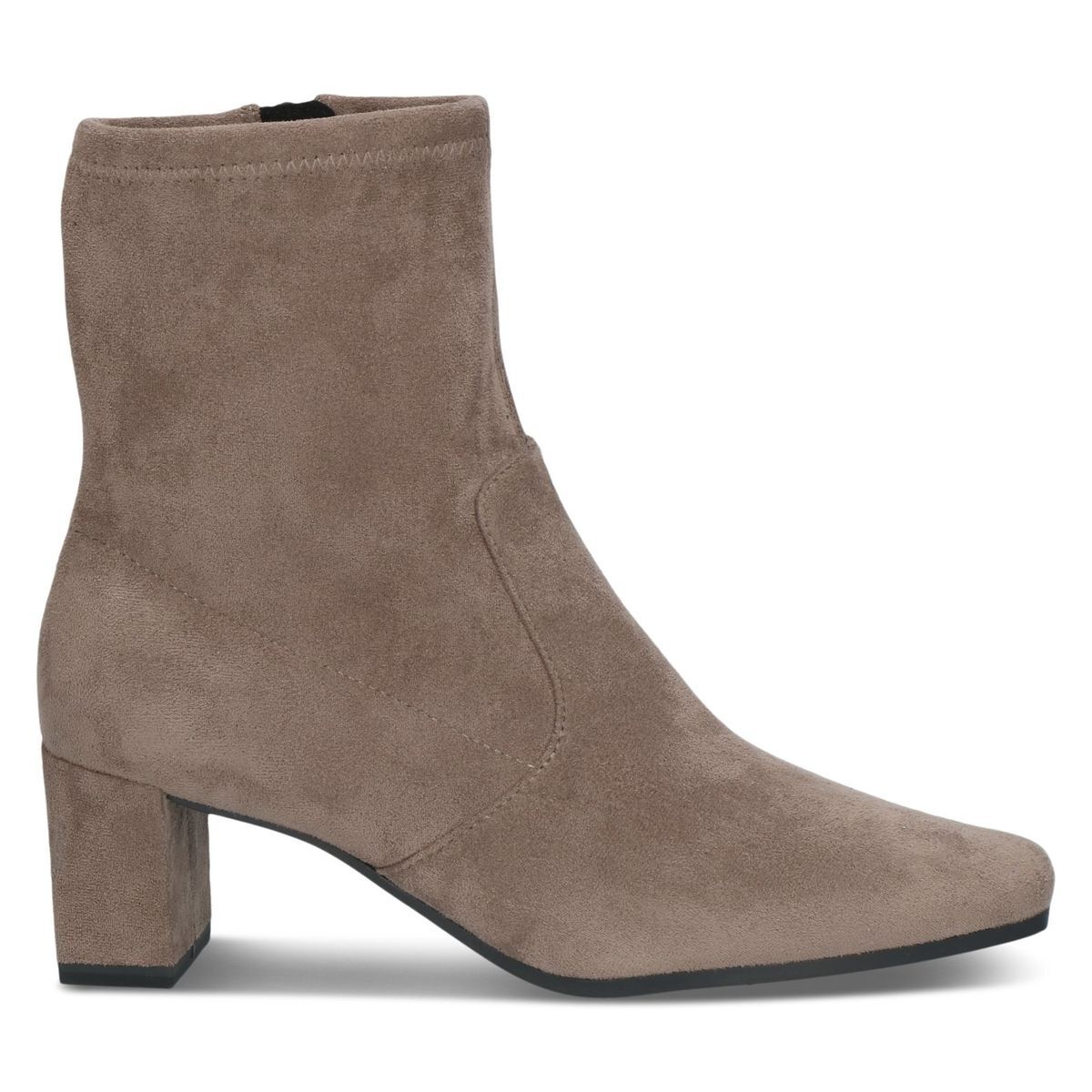 Bottine talon bloc marron cognac, CAPRICE