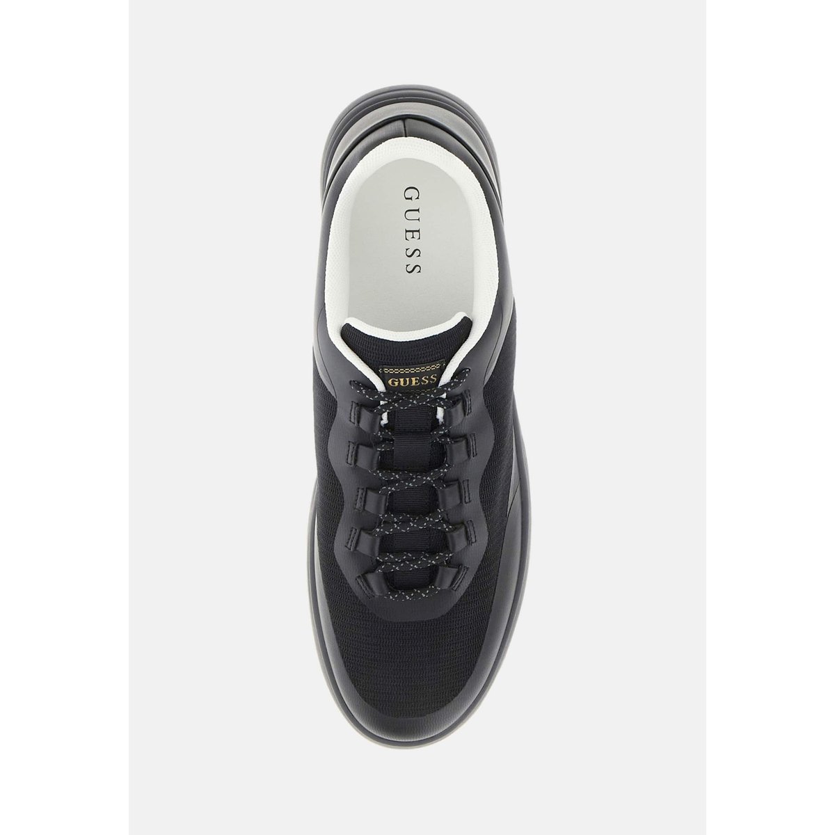 Sneakers Winno Cuir Mélangé noir, GUESS