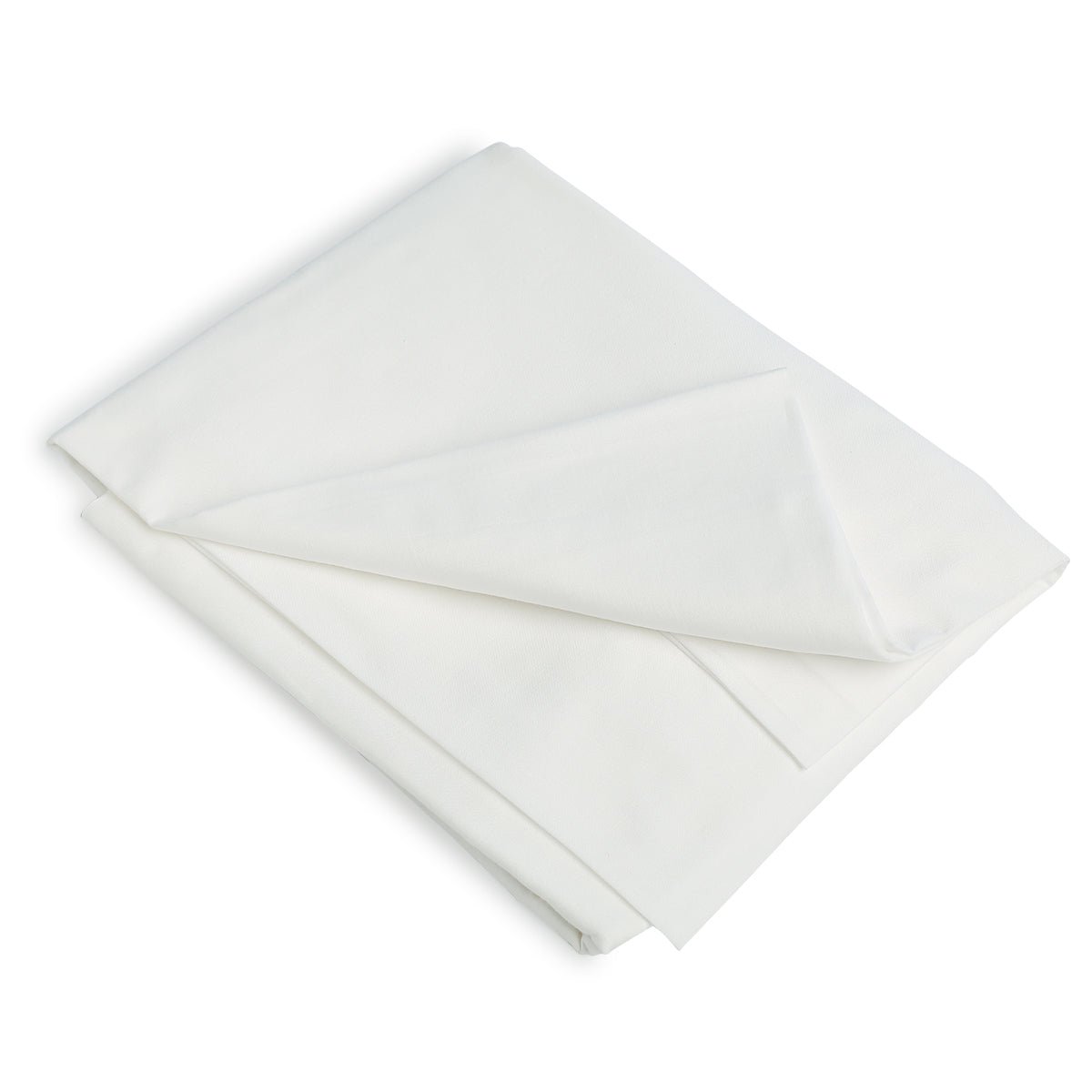 Drap housse percale de coton NINA blanc, FEBRONIE