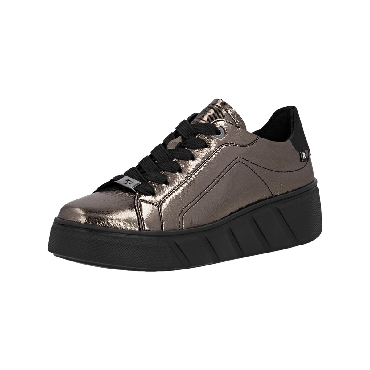 Basket Basse Cuir Astor metal, RIEKER