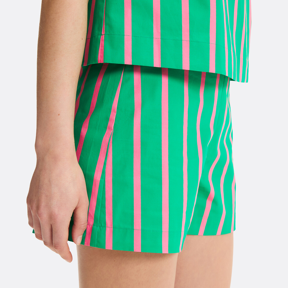 Short droit rayé rayé vert/rose, LA REDOUTE COLLECTIONS