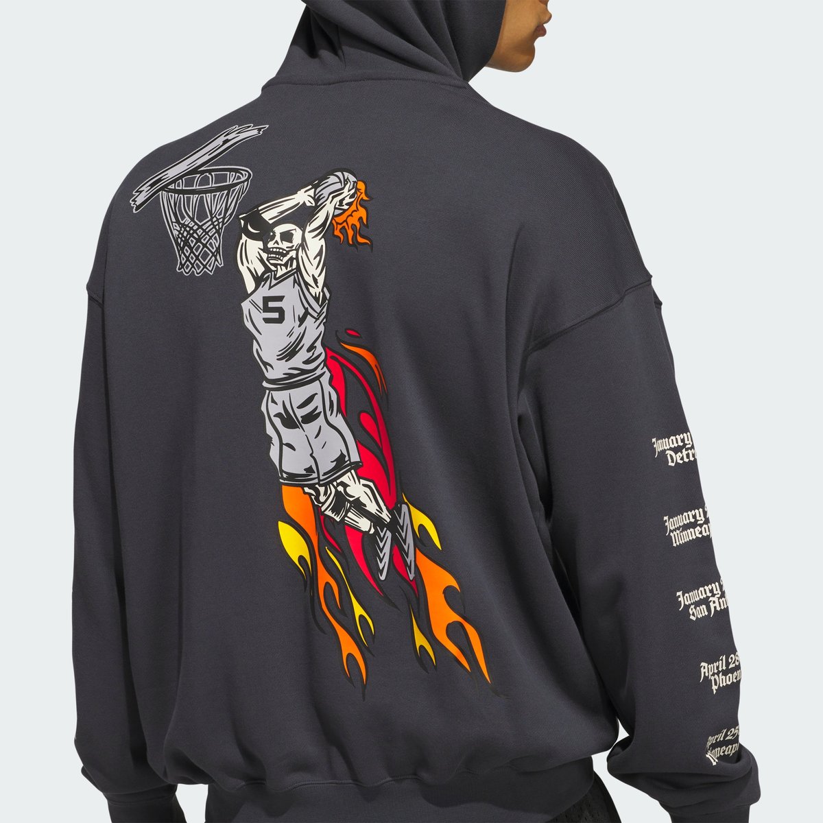Sweat-Shirt À Capuche Anthony Edwards Stan Down night grey, adidas Performance