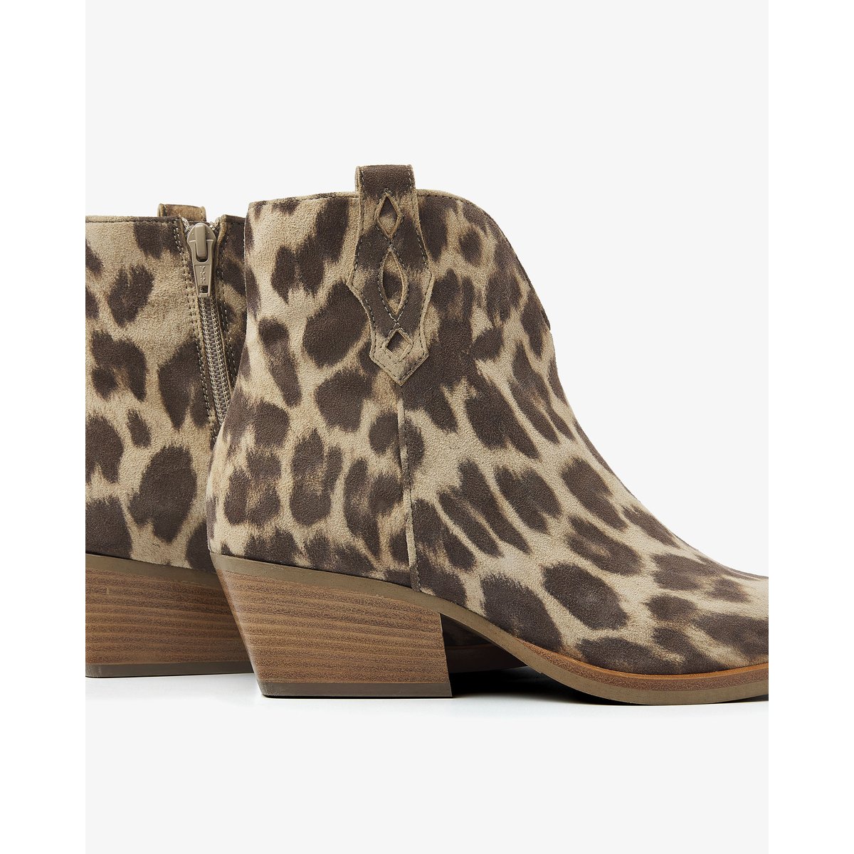 Bottines en cuir DO GEMMA marron imprimé léopard, VIA VAI