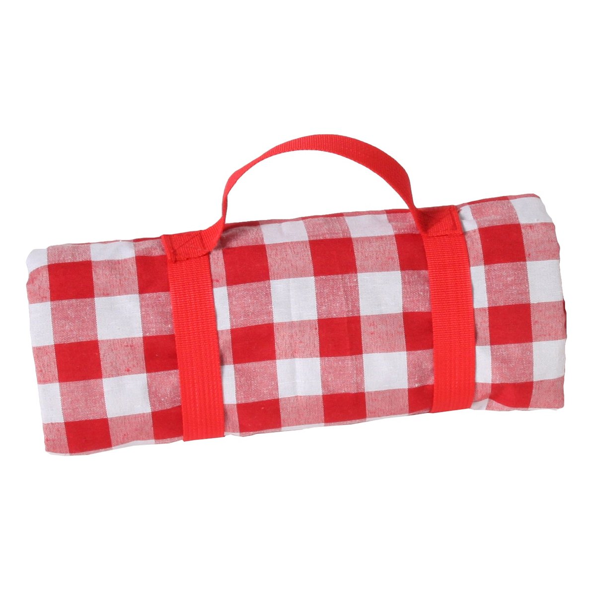Nappe pique-nique à revers imperméable carreaux rouge et blanc, LES JARDINS DE LA COMTESSE