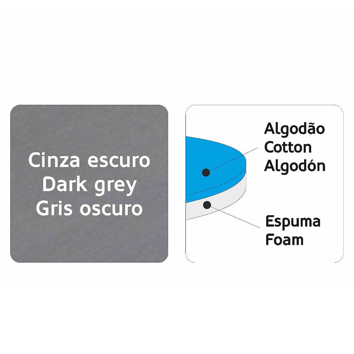 Cobertura para tábua de engomar Express, HAEGER cinzento, HAEGER