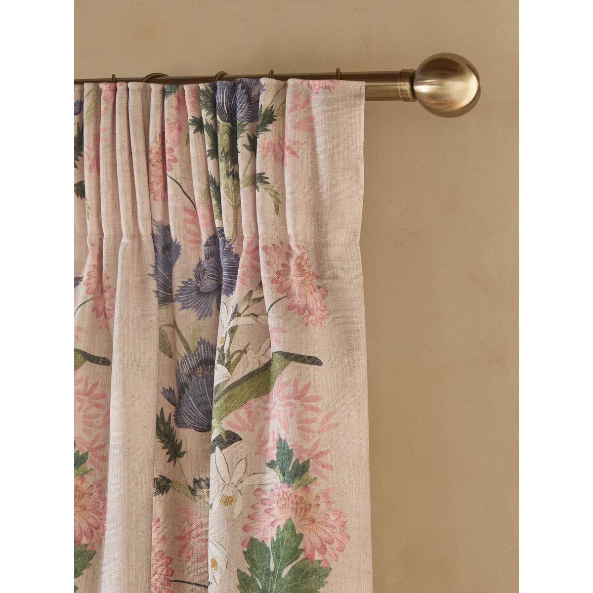 Rideaux doublés aspect lin kew collection naturel, NEXT