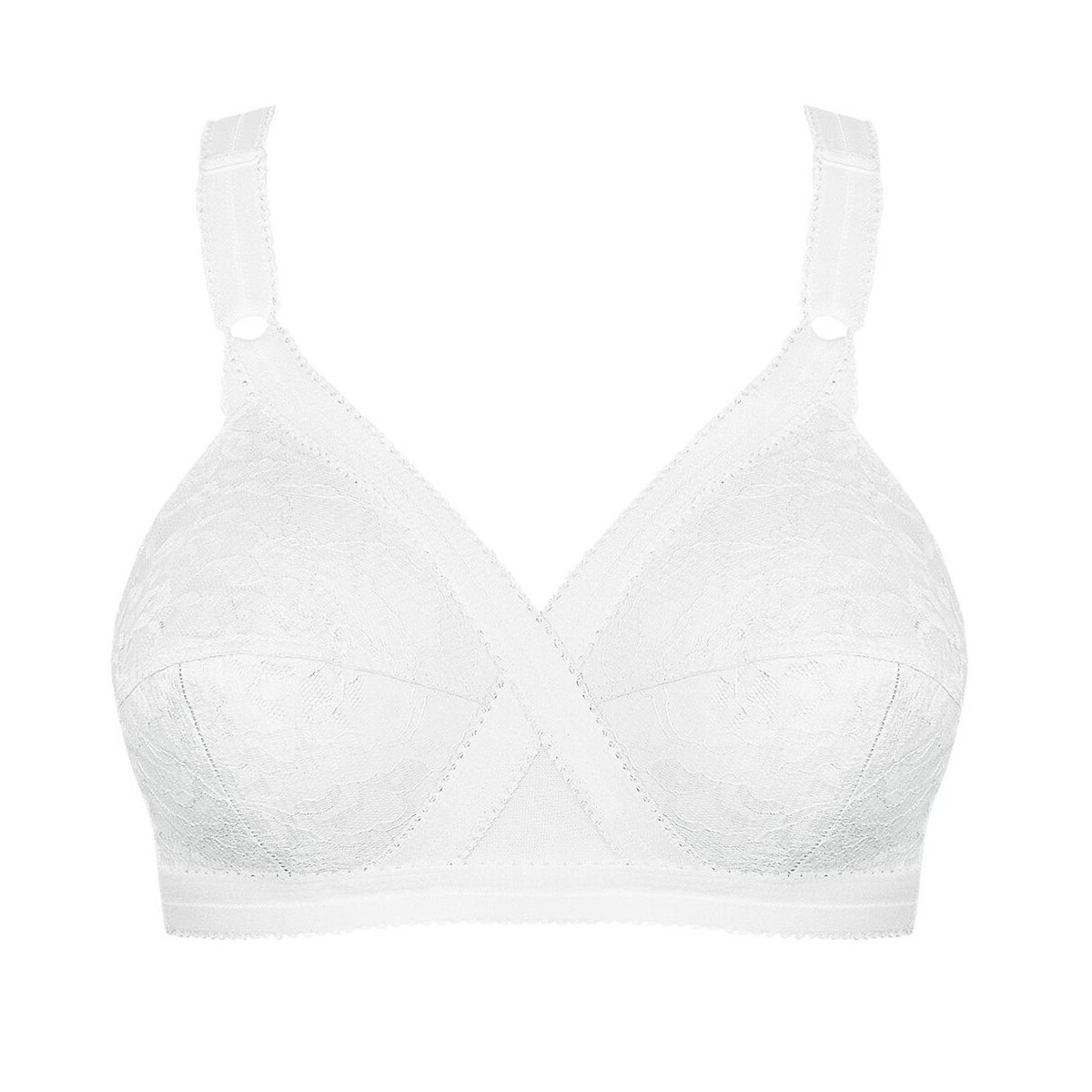 Confezione da 2 reggiseni criss-cross senza ferretti bianco / bianco, PLAYTEX