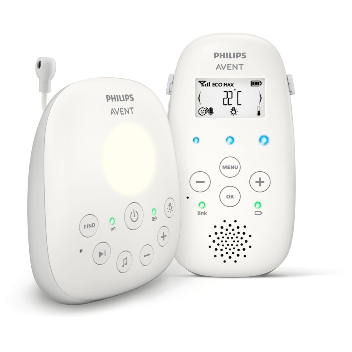 Babyphone SCD713/26 couleur unique, PHILIPS
