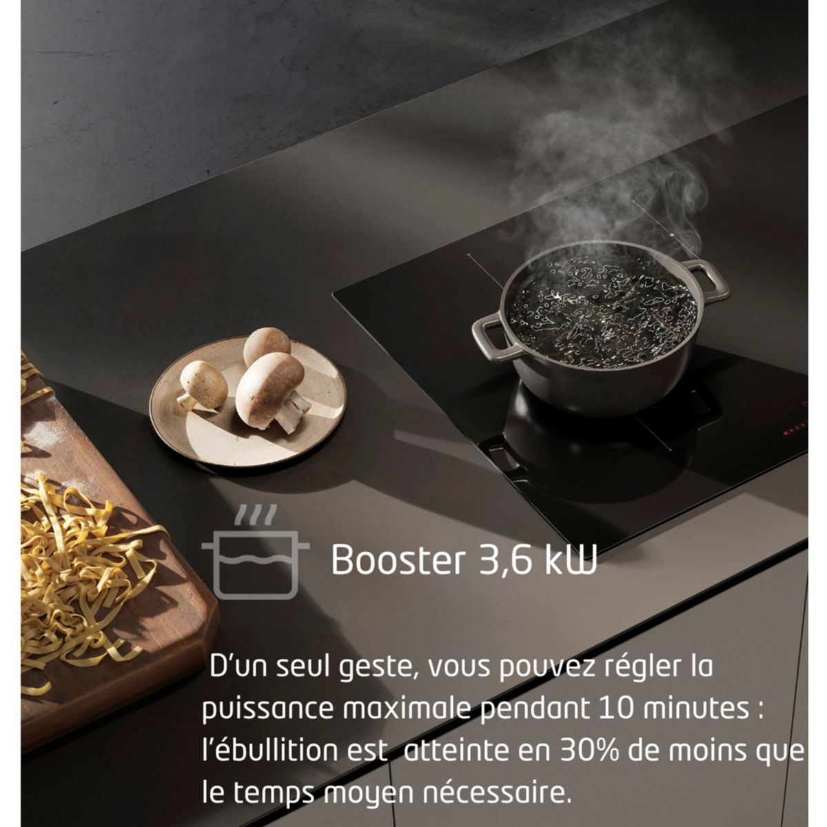 Plaque induction PRIMIS 604 PLUS BL couleur unique, ELICA