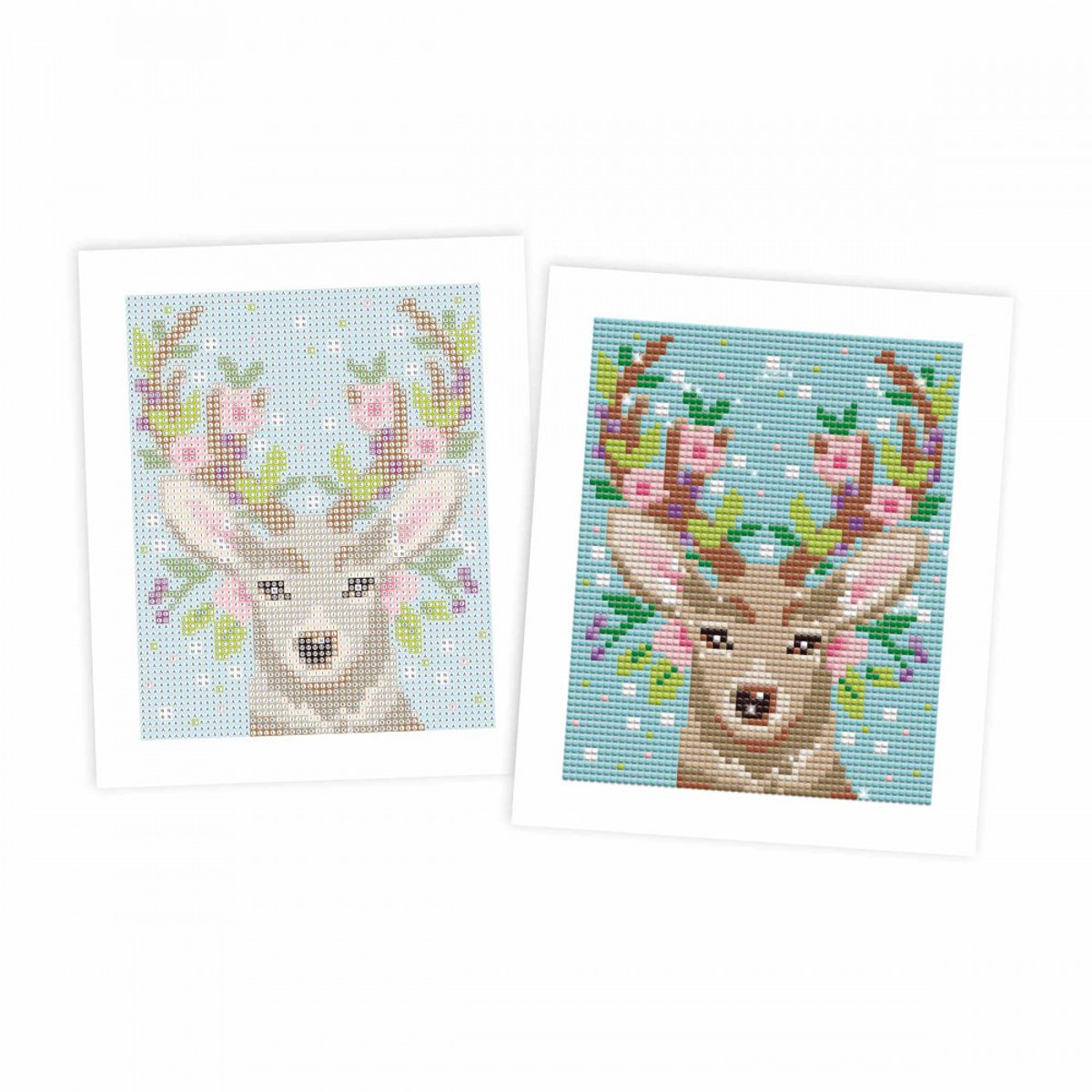 Peinture Diamant Cerf multicolore, JANOD