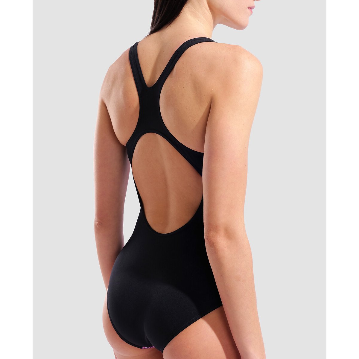 Fato de banho PEACOCK costas swim pro violeta/preto, ARENA