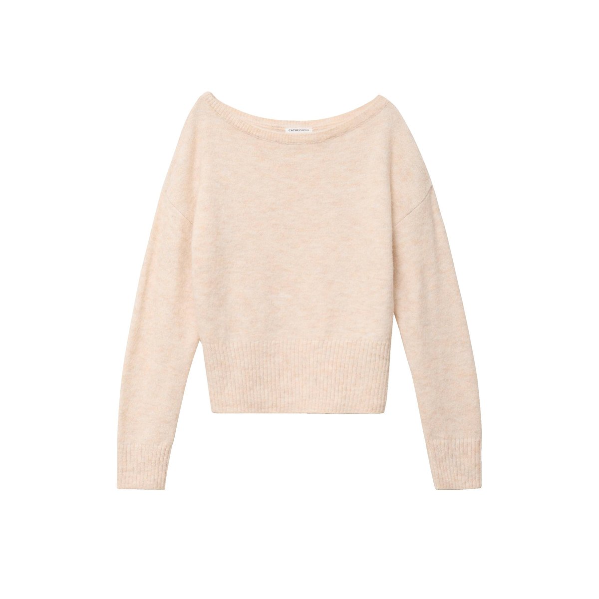 Pull col bateau beige, CACHE CACHE
