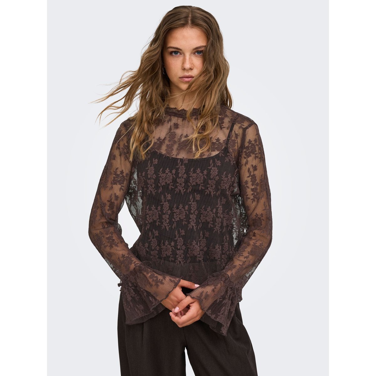 Blouse coffee bean 1, ONLY