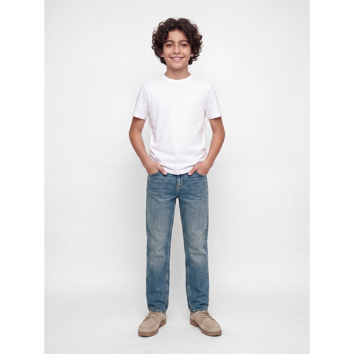 Coupe Regular blue denim 1, JACK & JONES JUNIOR