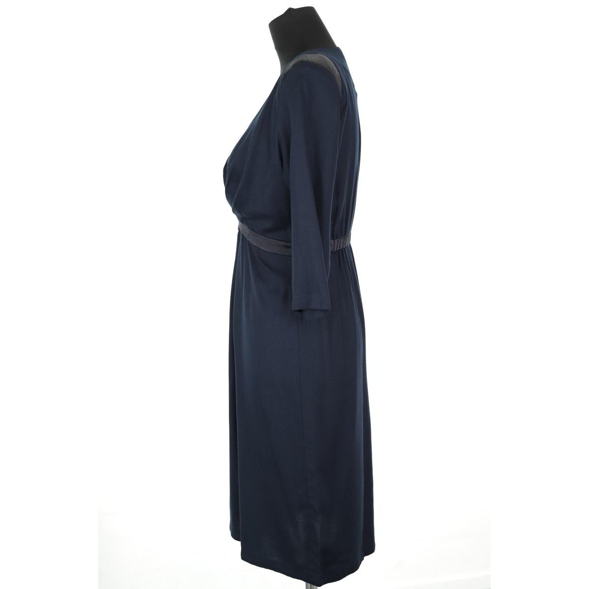 Robe - Très Bon État marine, SANDRO