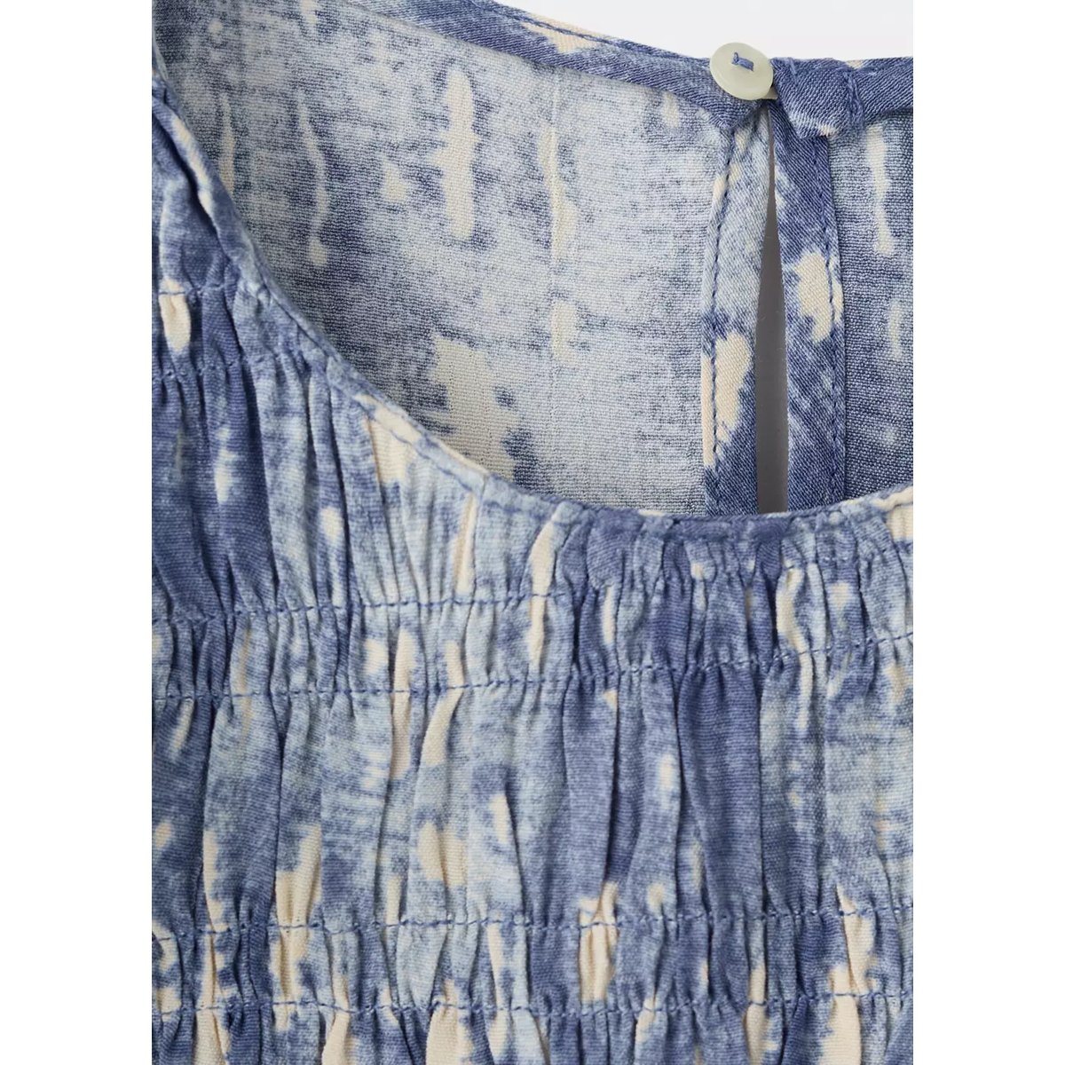 Haut imprimé tie-dye bleu, MANGO TEEN