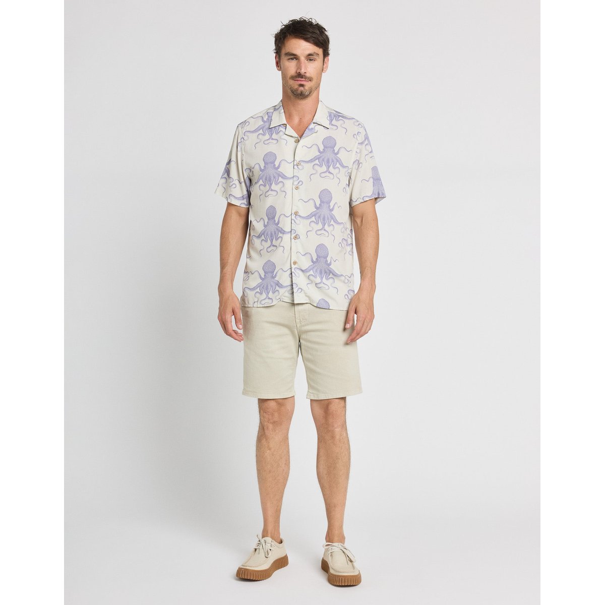 SHORT CHINO blanc casse, PULLIN