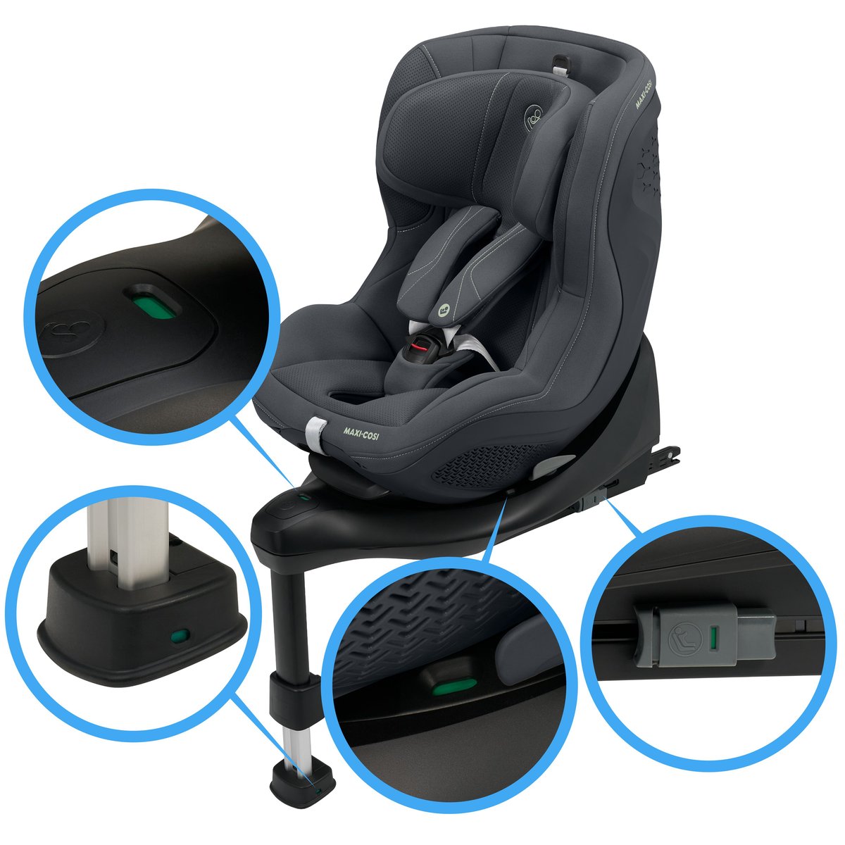 Siège auto pivotant Mica 360 Plus authentic graphite, MAXI COSI