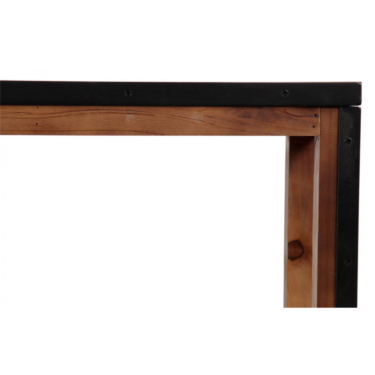 Banc 2 places - EDULINE marron, DECORATION D’AUTREFOIS