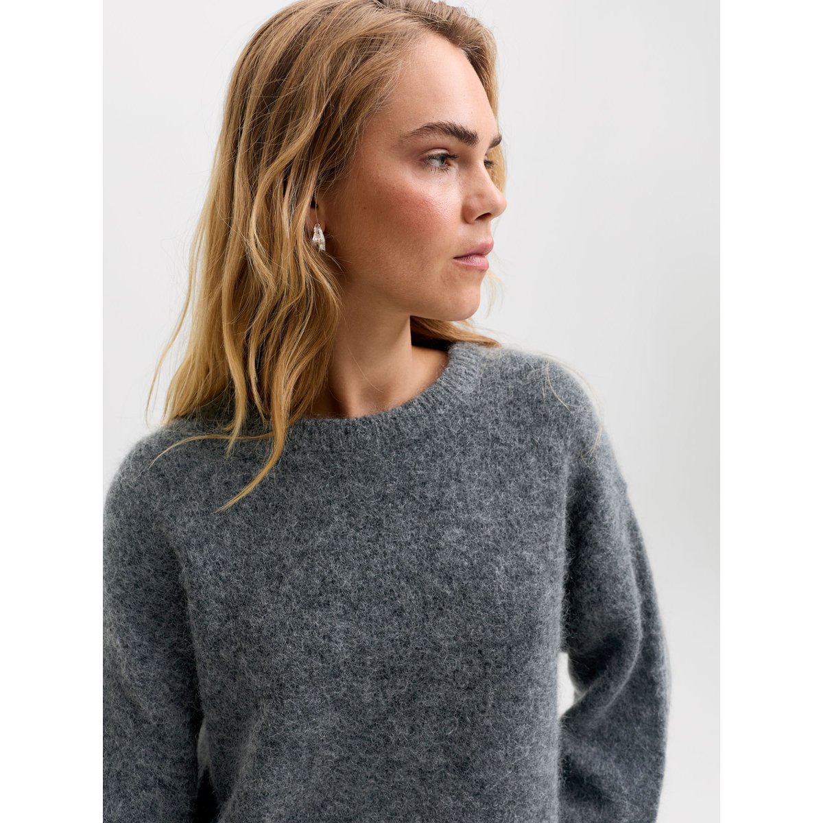 Pull En Maille dark grey melange 1, JJXX