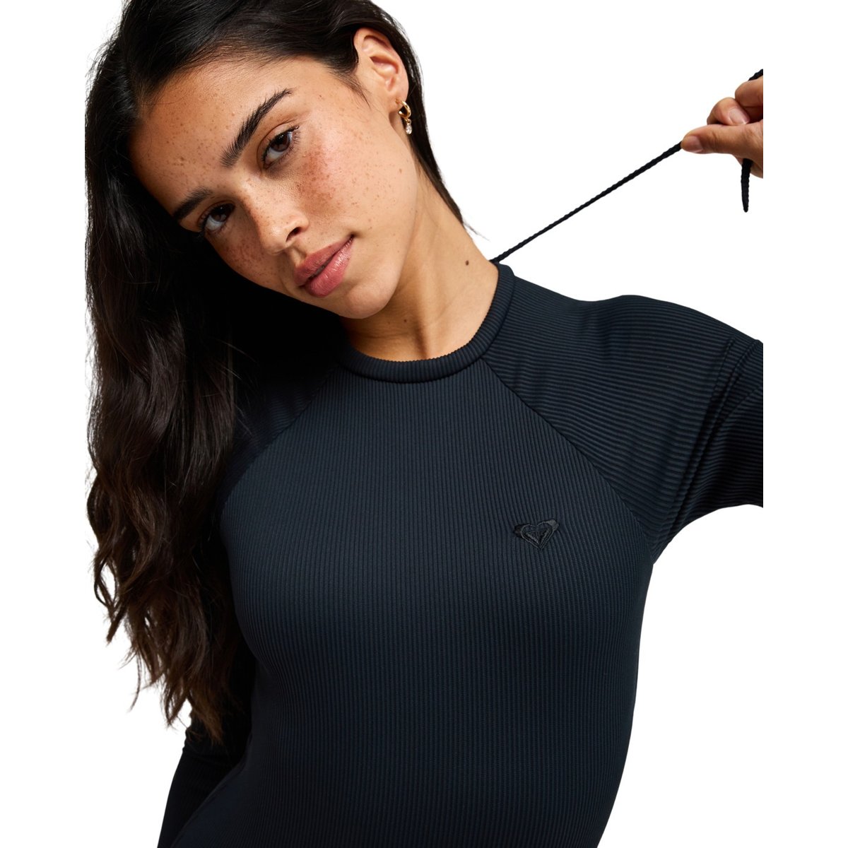 Maillot une pièce manches longues. noir anthracite, ROXY