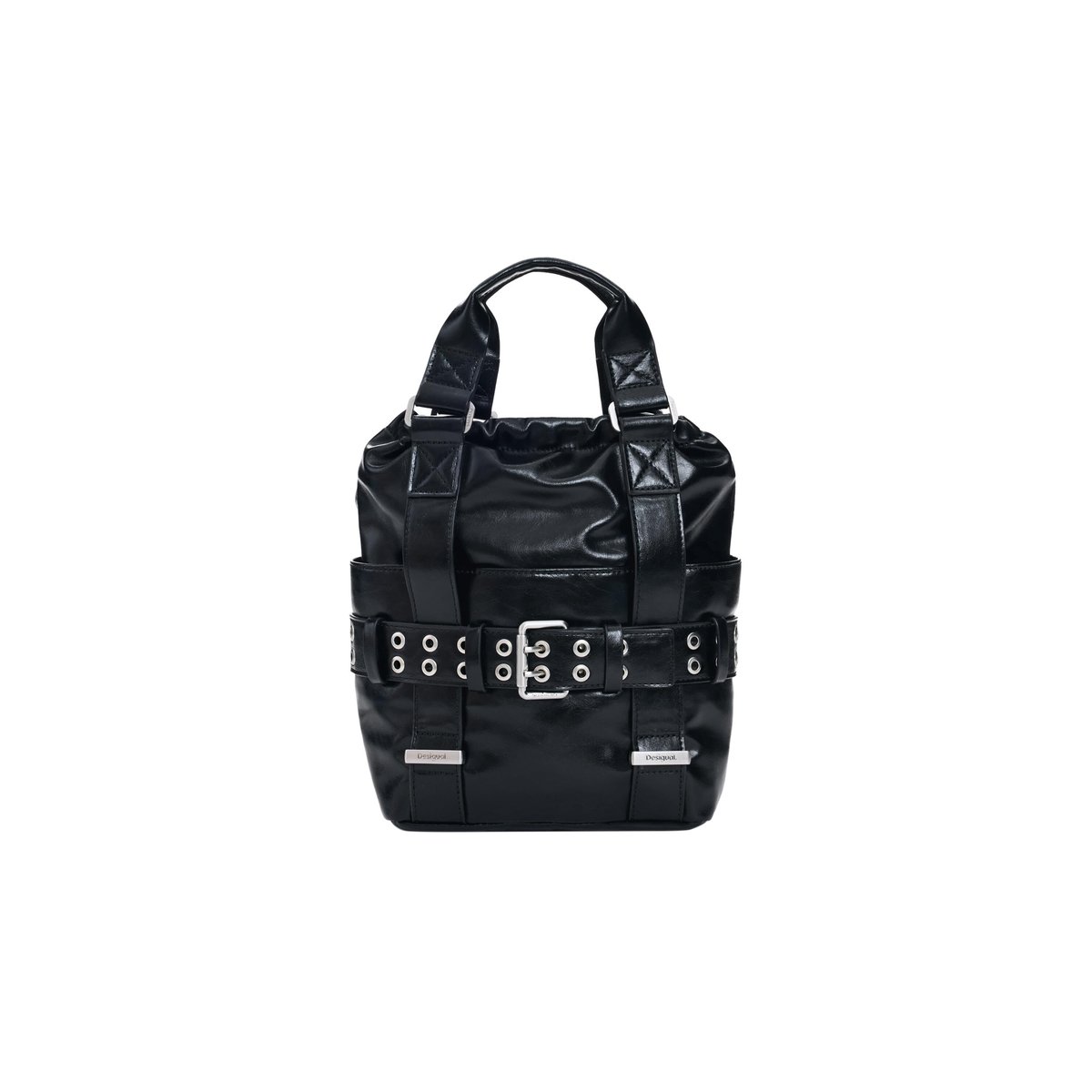 Mini sac à dos à boucle noir, DESIGUAL