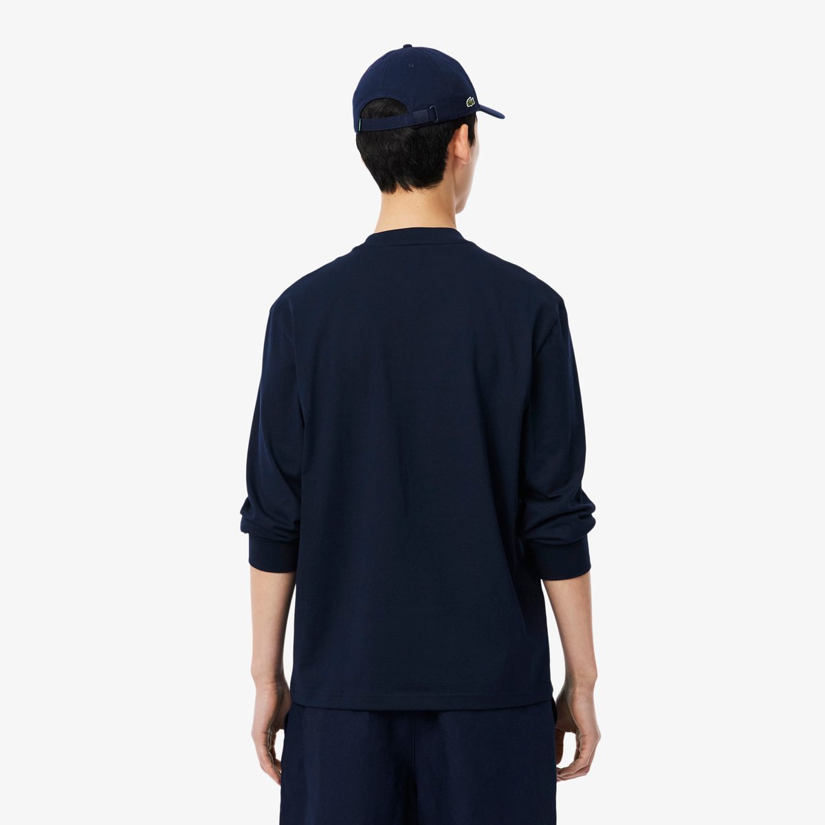 T-shirt manches longues coton bleu-166, LACOSTE