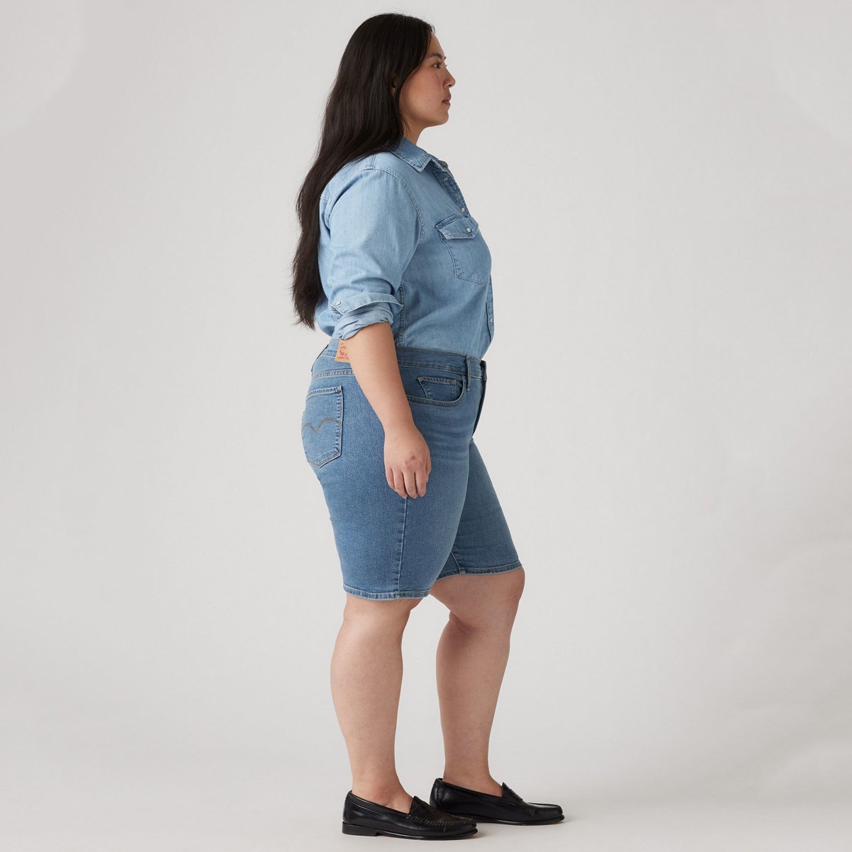 Bermuda galbant bleu - camp denim short plus, LEVI'S