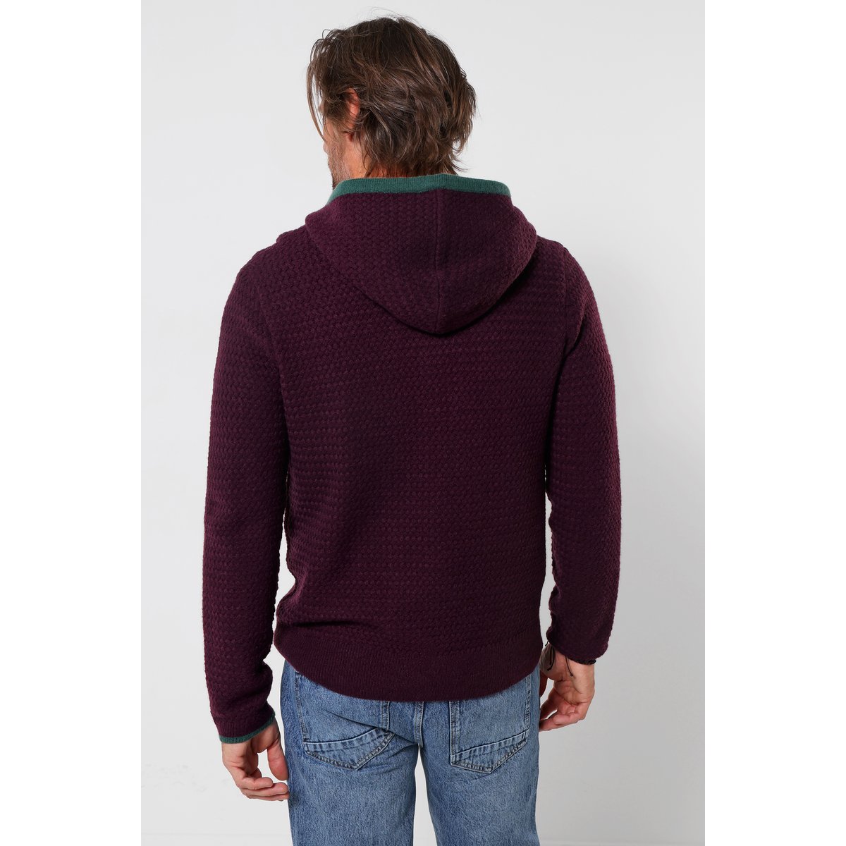 Pull en Maille à Capuche violet, JOE BROWNS