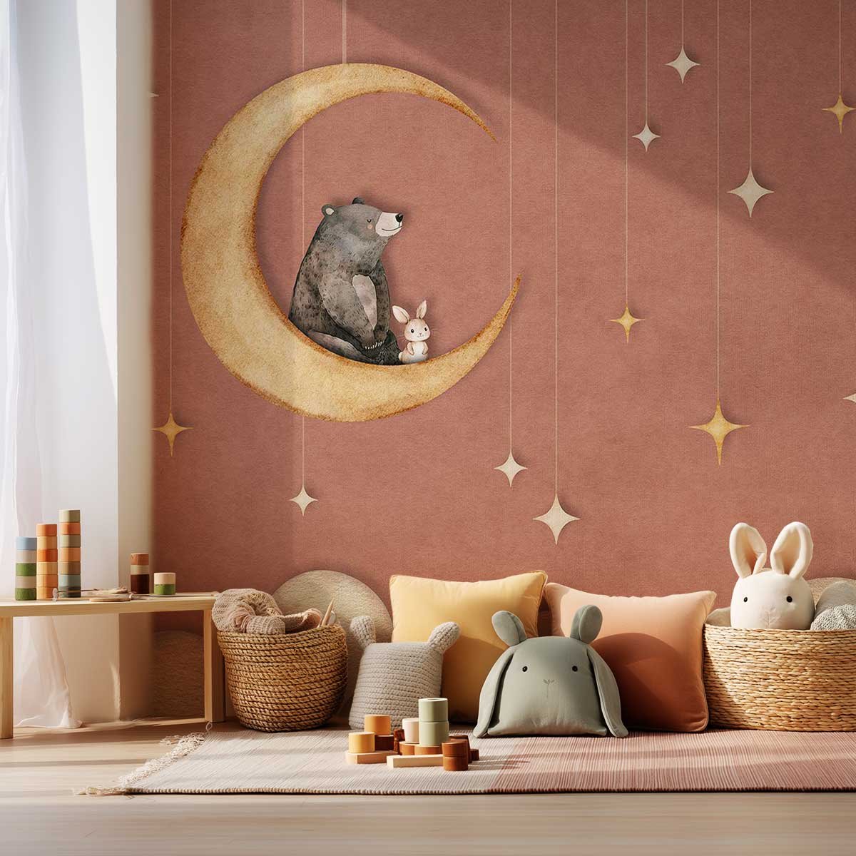 Papier peint L'Ours et la Lune d'Or autres, HEXOA