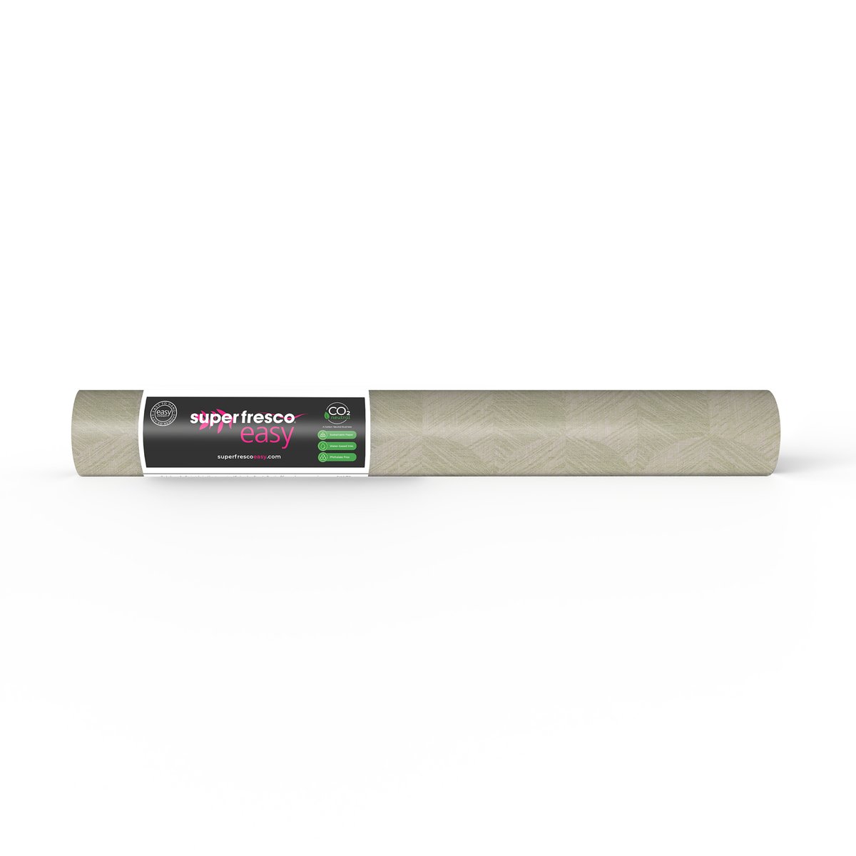 Papier peint quadrillage Romée vert d'eau, sable, SUPERFRESCO EASY