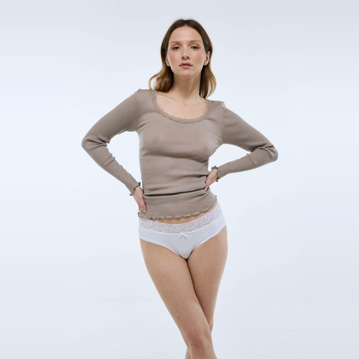 Lot de 3 shorties EVA en coton BIO GOTS blanc, MONOPRIX